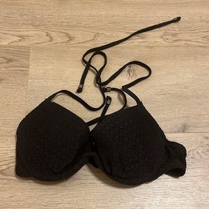 Black push-up bikini top - medium